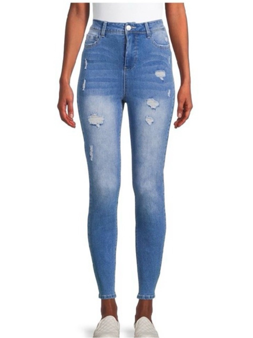 NWT Contour and Lift Distressed Jeans. Sz 8. High Waist